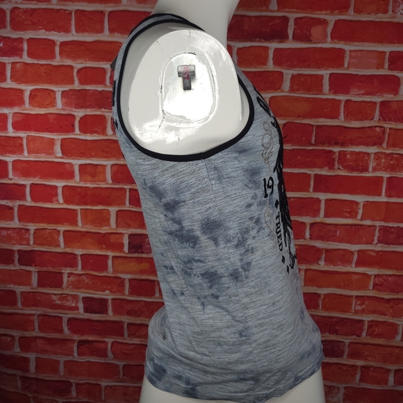 Affliction Men's Eagle Graphic Tank Top - Size: S / M / L - Gray / Black - NWT - Picture 3 of 6